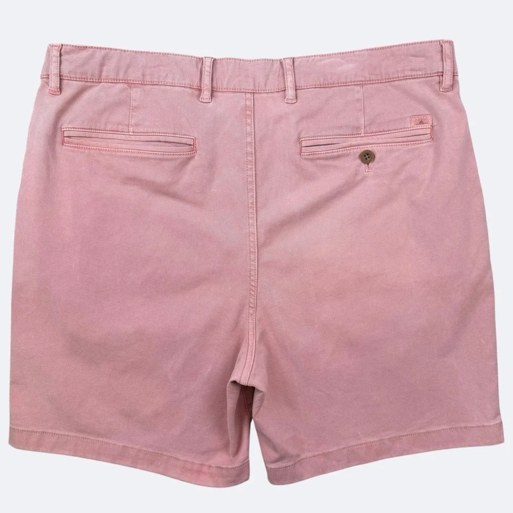 Faherty Shorts Mens 36 Pink Coastline Tailored Chino Stretch Casual Summer